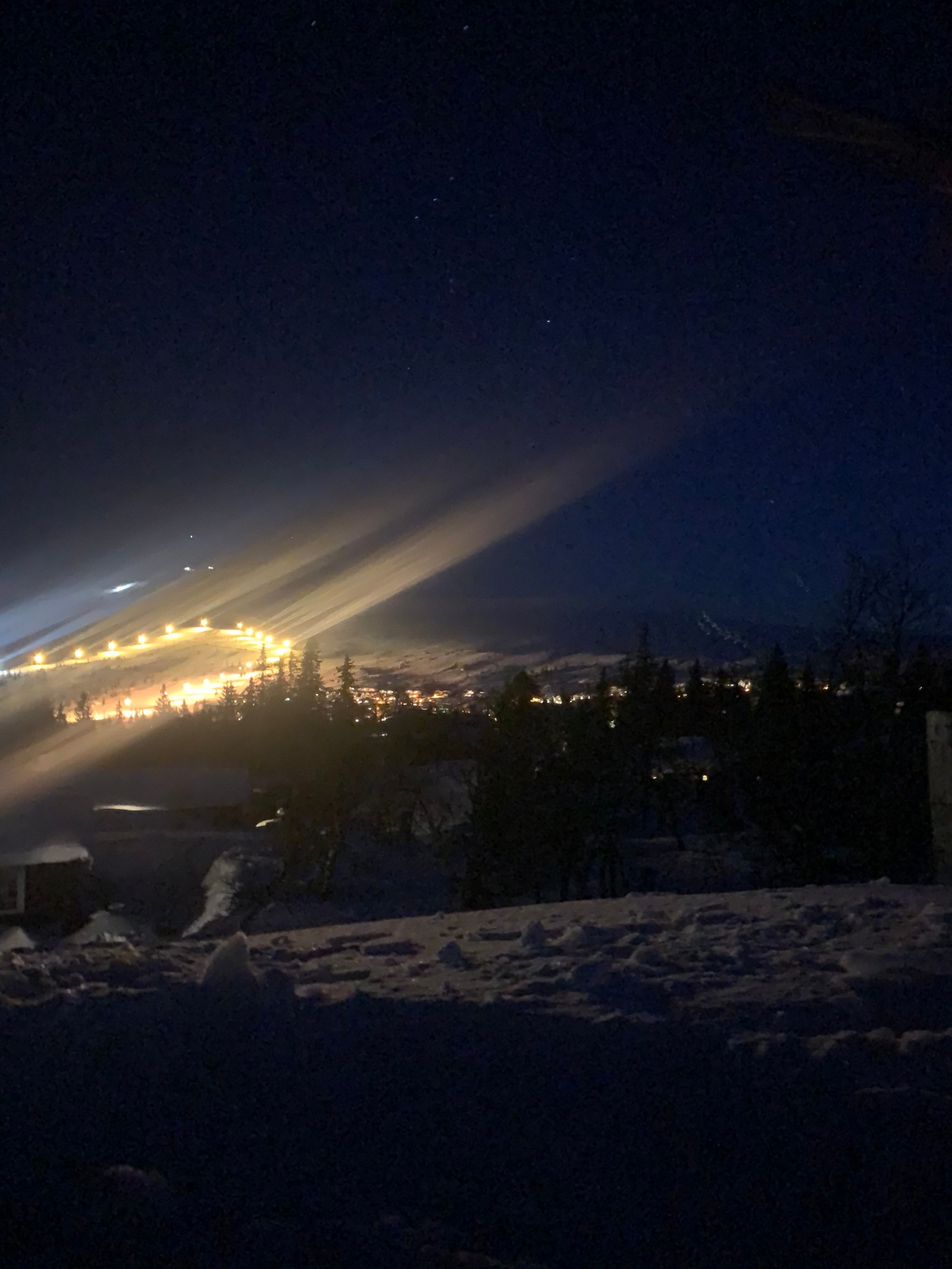 Vakkert skue på kveldstid Galleribilde