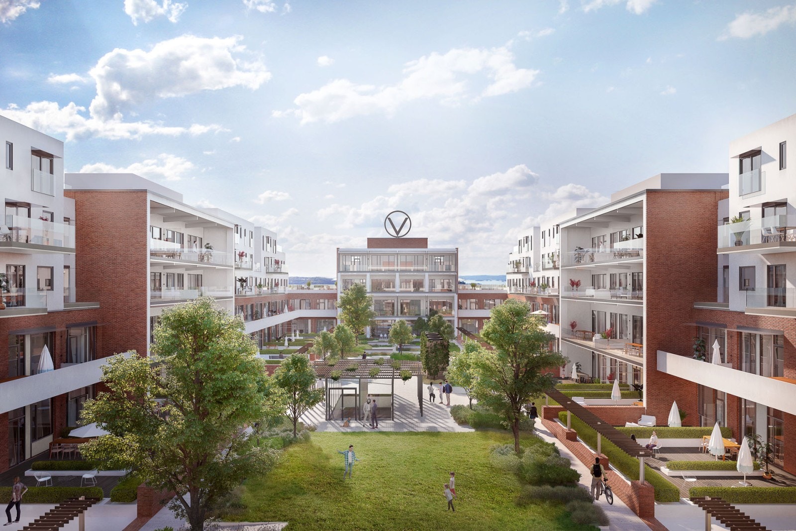 Skisse av felles hagerom i senter av bygget, på samme plan som leiligheten. Skissen er hentet fra Solid.no. Galleribilde