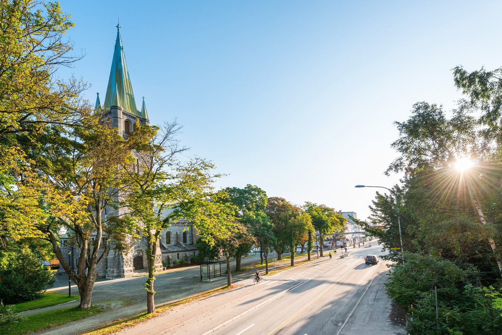 Utsikt fra balkong Galleribilde