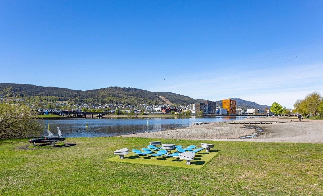 Gangavstand til flott strand Galleribilde