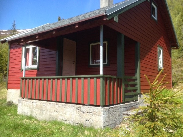 Hytten skrå forfra Galleribilde