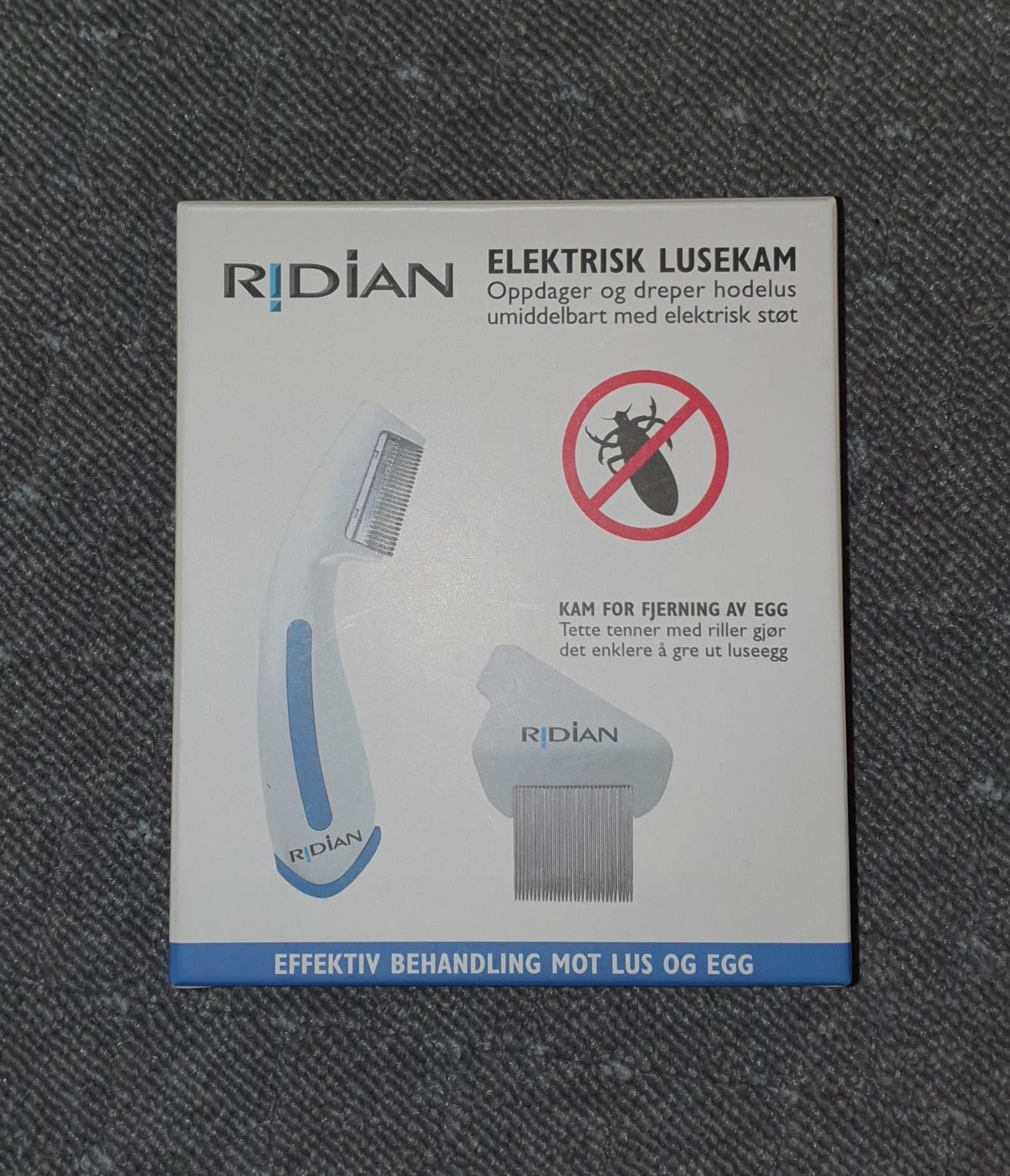 Ridian elektrisk lusekam | FINN.no Ridian Elektrisk Lusekam