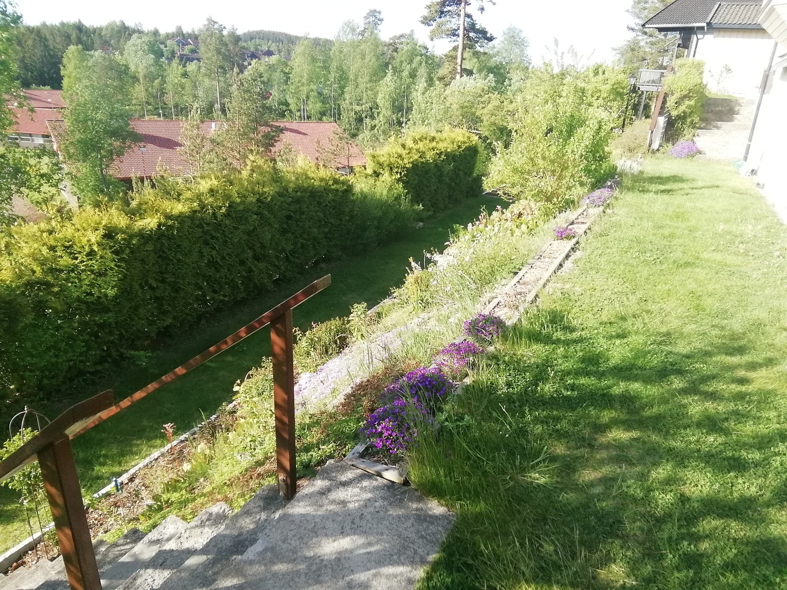 Trappa ned til uteområde Galleribilde