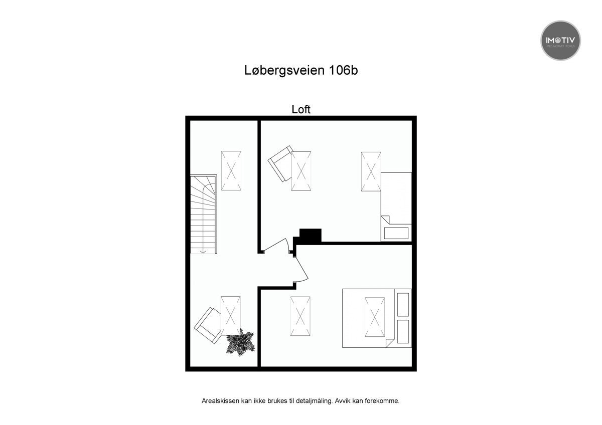 Plantegning loft Galleribilde