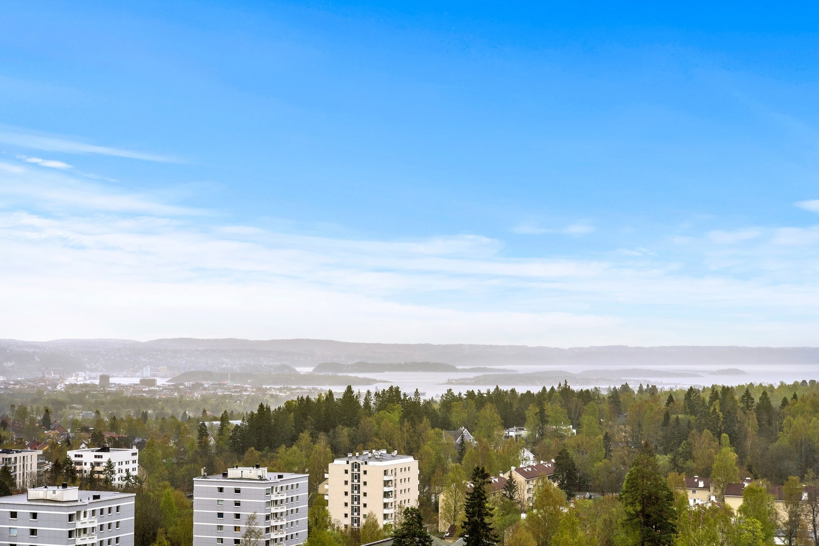 Utsikt fra felles takterrasse Galleribilde
