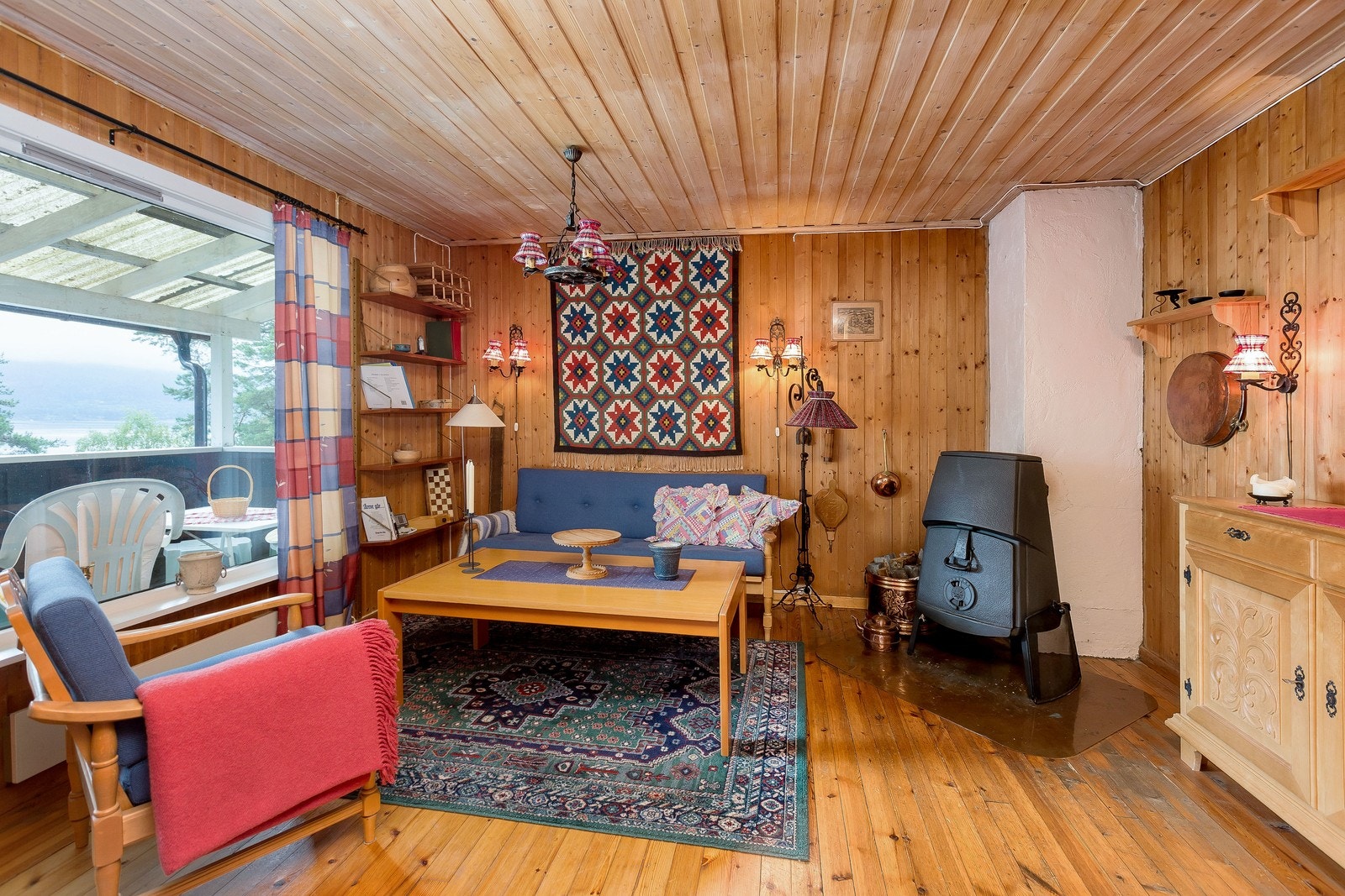 Peisovn i stuen Galleribilde