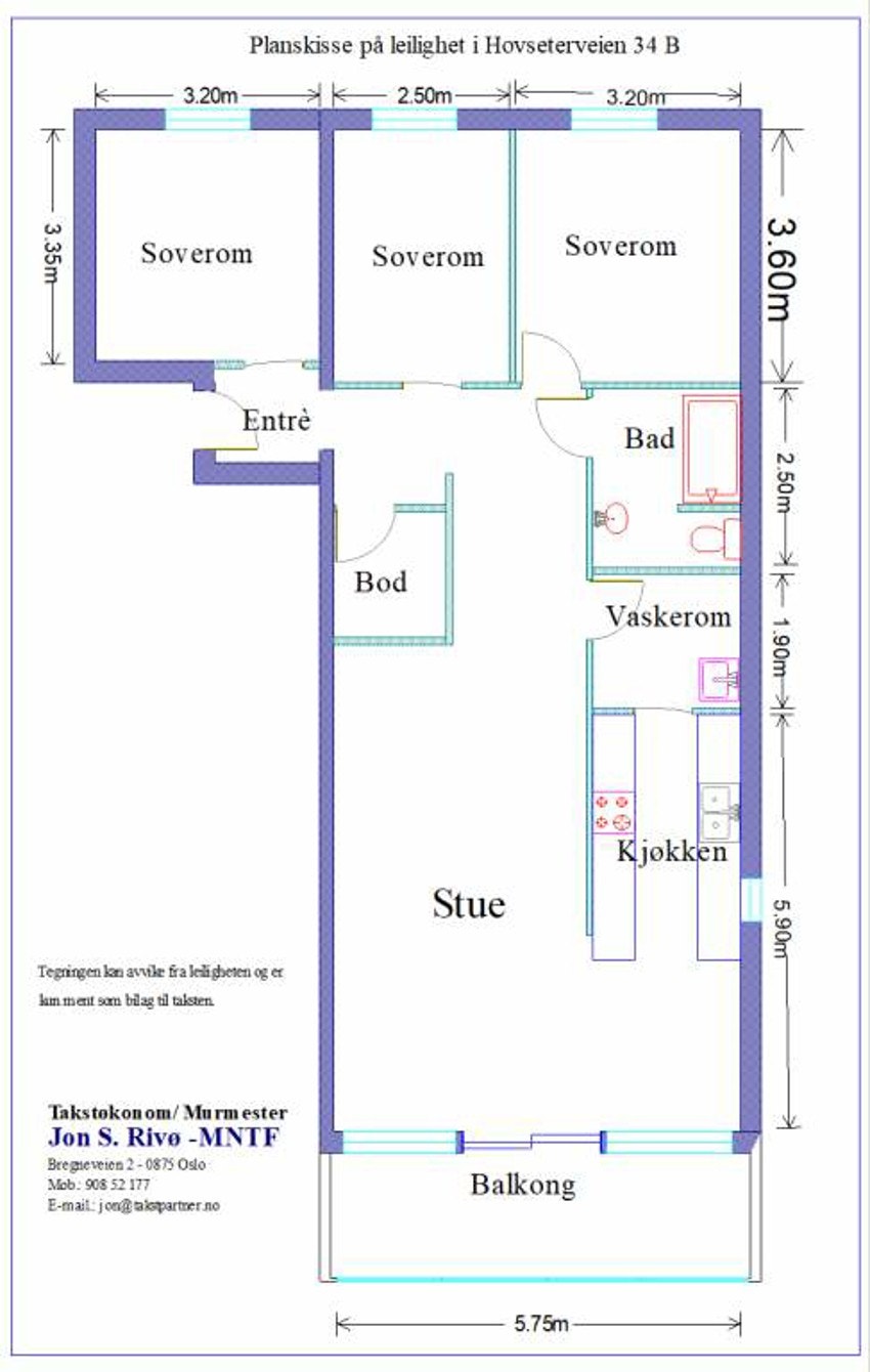 Plantegning Galleribilde