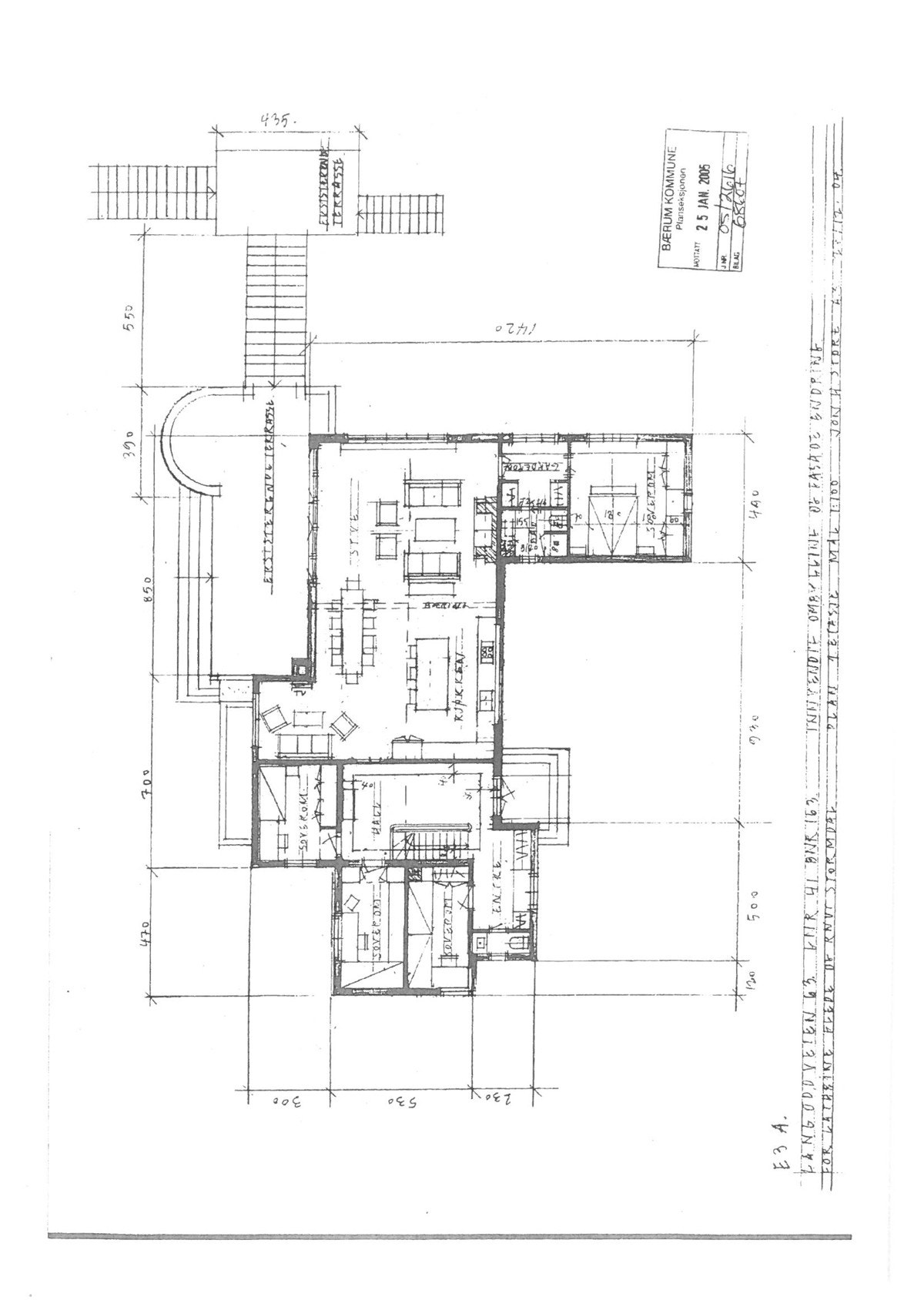 Nåværende planløsning 1. etasje Galleribilde