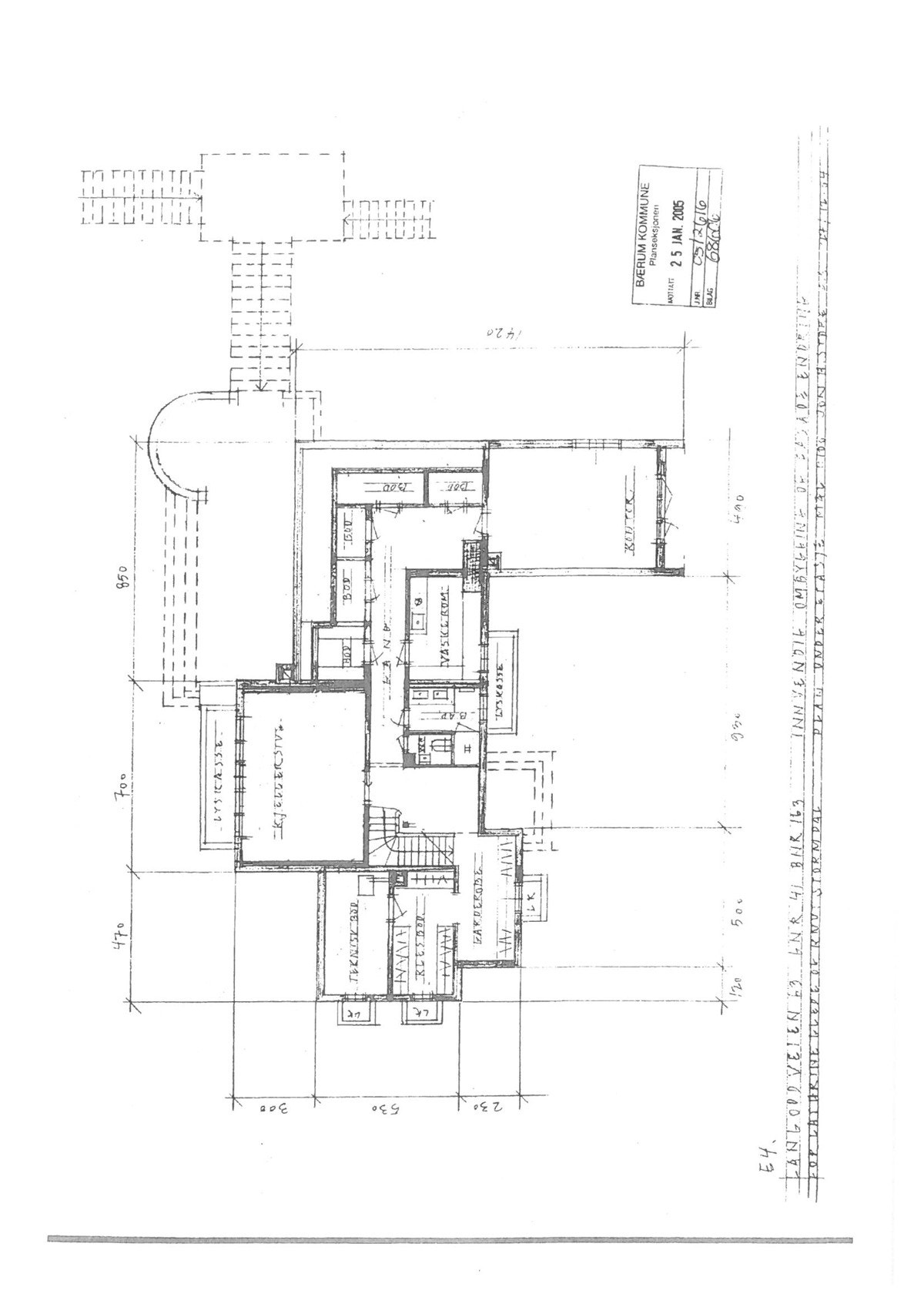 Planløsning underetasje Galleribilde