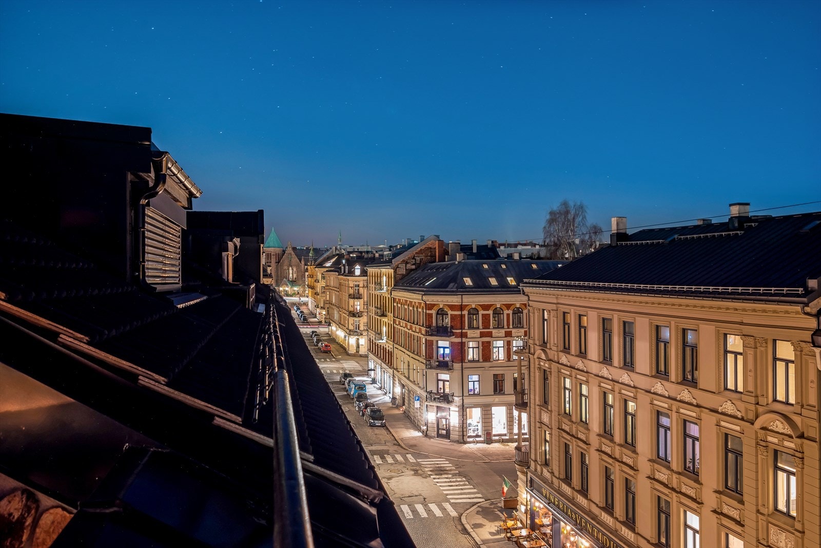 Utsikt mot Frogner kirke Galleribilde