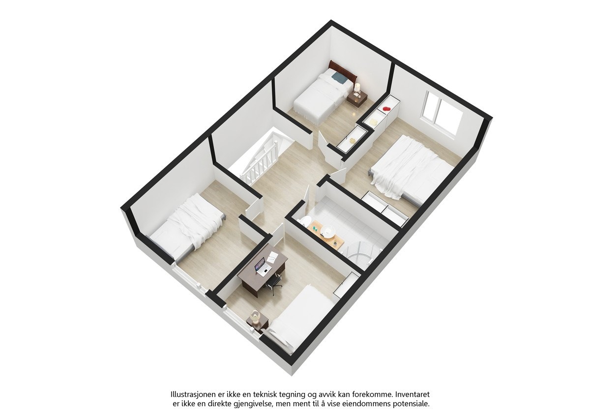 Plantegning 2 etasje. Galleribilde