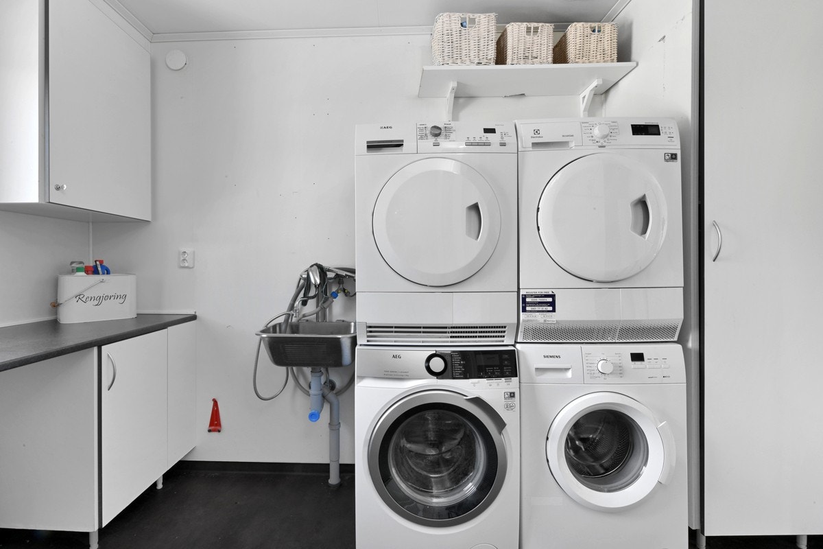 Praktisk vaskerom. Galleribilde