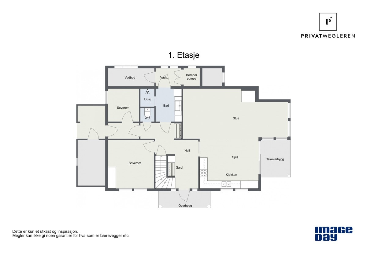 plantegning 1.etg. Galleribilde