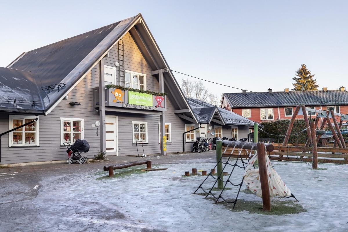 Hauketo barnehage - læringsverkstedet ligger ytterst i borettslaget. Galleribilde