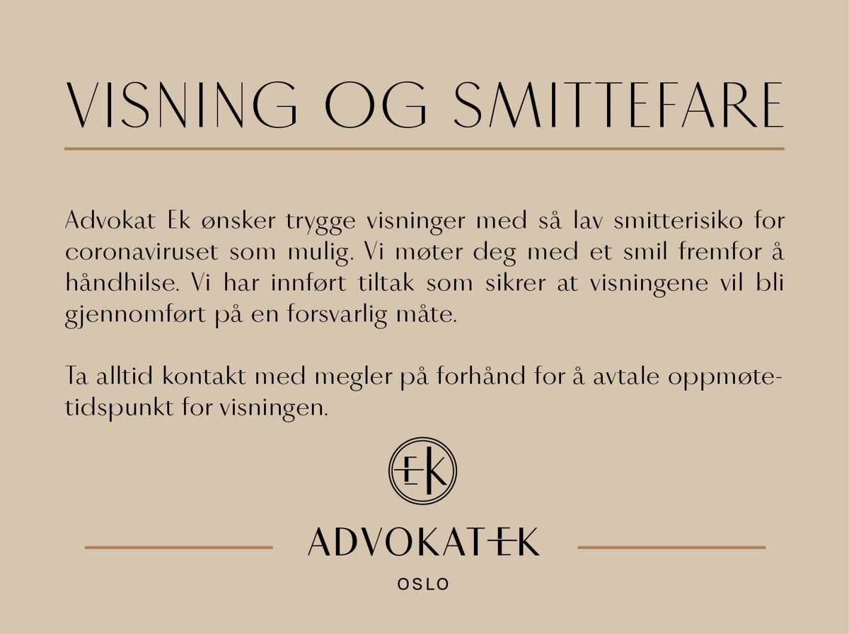 Ta kontakt med megler i forkant om du ønsker å komme på oppsatt visning eller privatvisning! Galleribilde