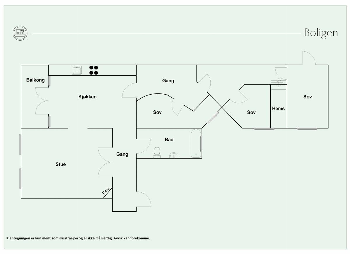 Plantegning Galleribilde
