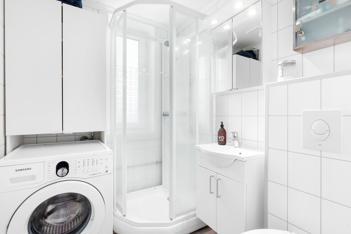 Flislagt bad med varmekabler i gulv Galleribilde