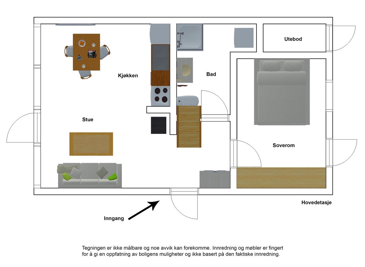 Plantegning hovedetasje Galleribilde