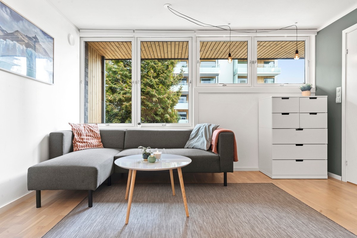 Vinduer og ytterdør byttet i regi av borettslaget i 2019. Galleribilde