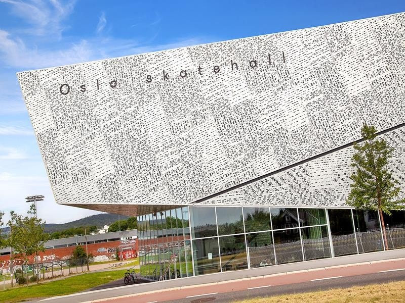 Oslo Skatehall ligger rett bak eiendommen Galleribilde