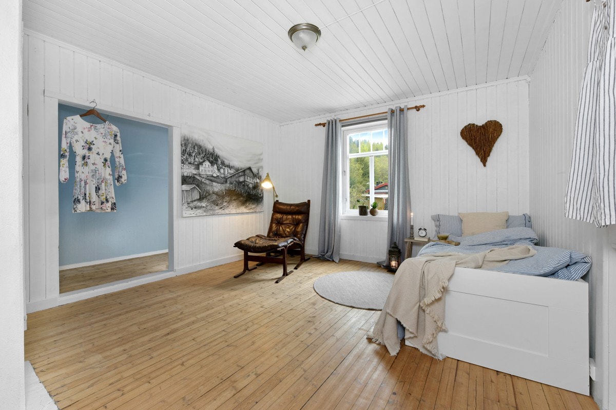 Soverom 3. Soverommet har alkove som gir flere innredningsmuligheter, perfekt for de fantasifulle barna. Galleribilde