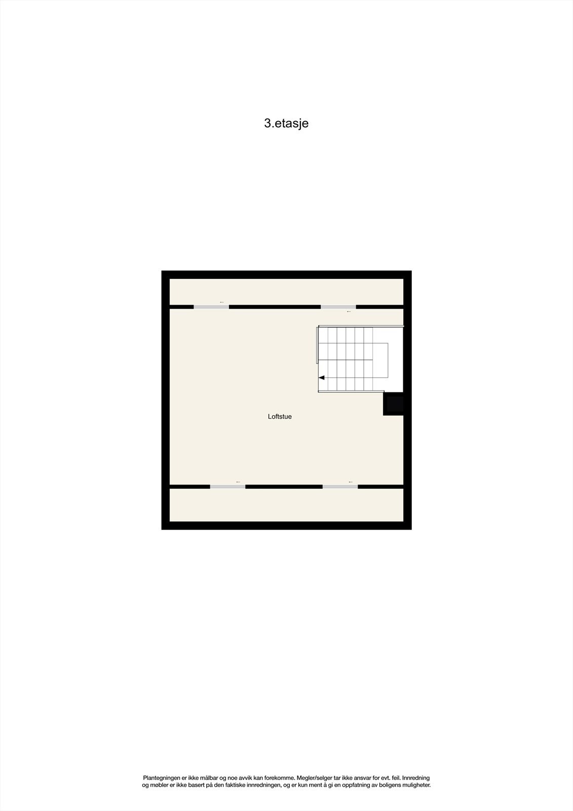 3D Illustrasjonstegning loft Galleribilde