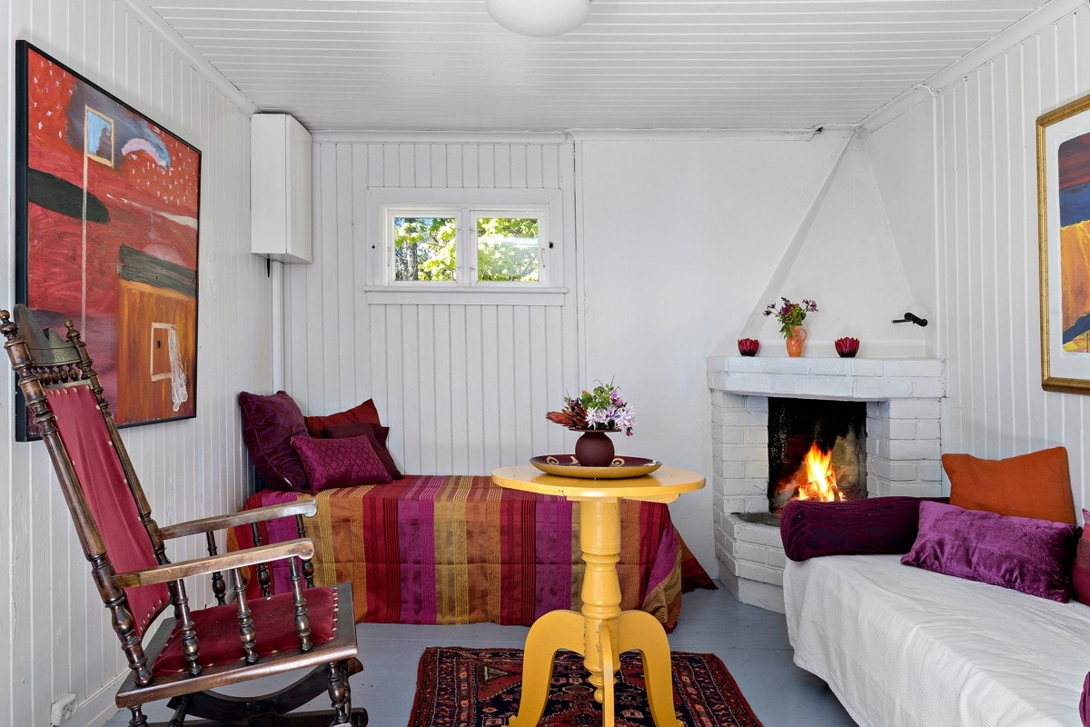 I stua hersker en stemning fra før verden ble digital og fylt med skjermer. Galleribilde