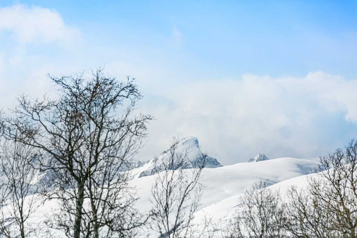 Fra boligen er det utsikt mot Kvaløya og majestetiske fjell