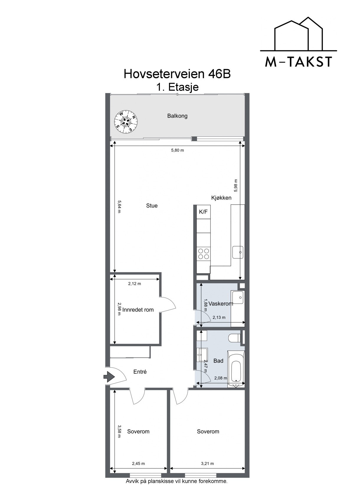 Hovseterveien 46B - 1. boligetasje (byggets 2.etg.) Galleribilde