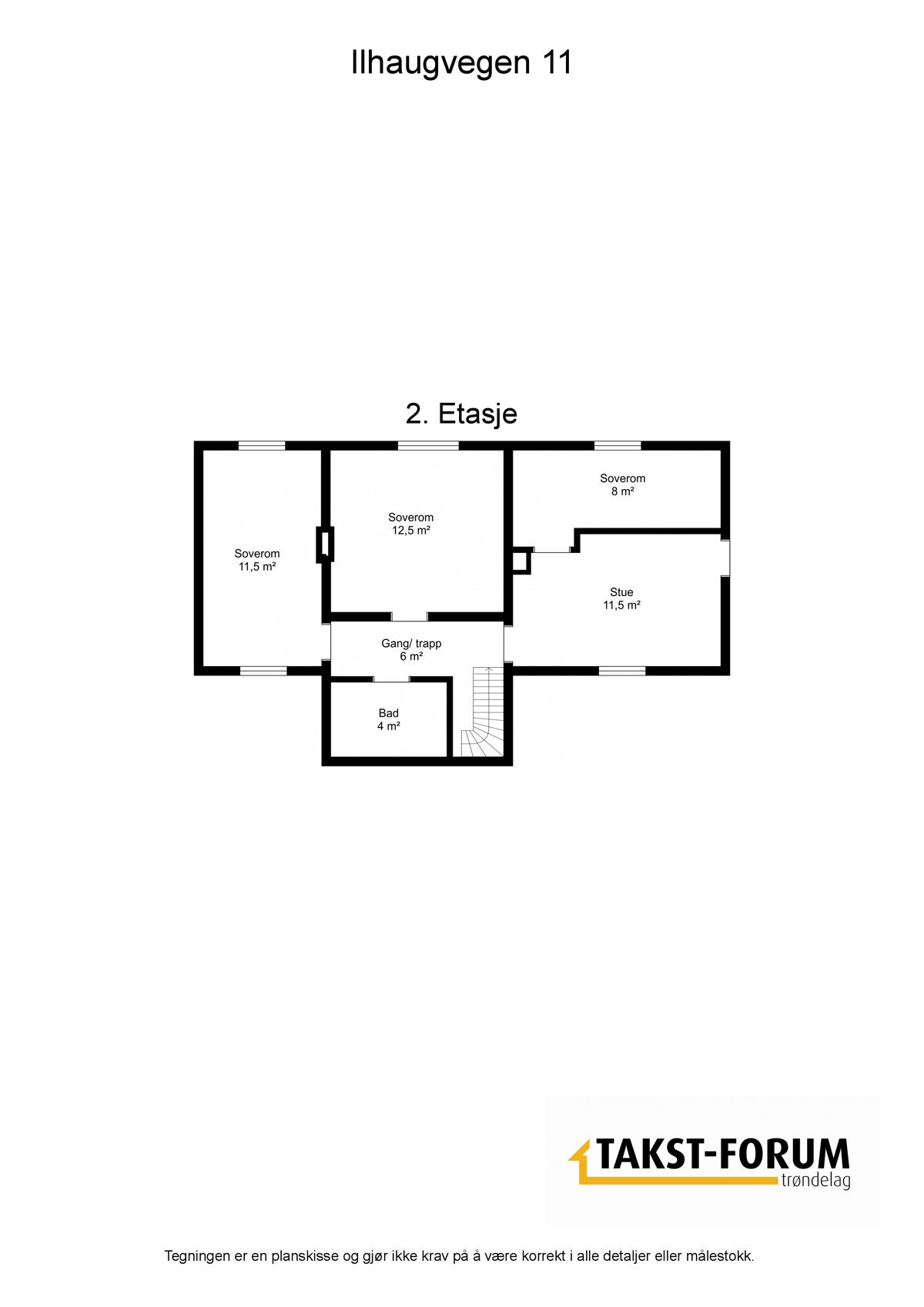 Planskisse - 2. etasje. Galleribilde