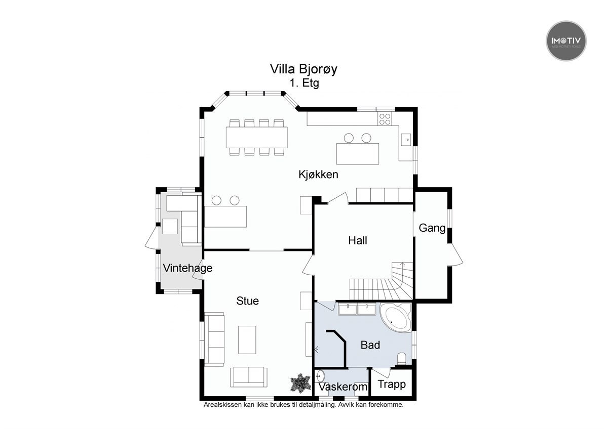 Plantegning 2D - 1.etasje Galleribilde