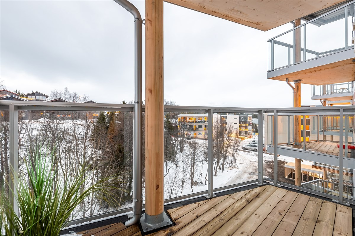 Vestvendt veranda
