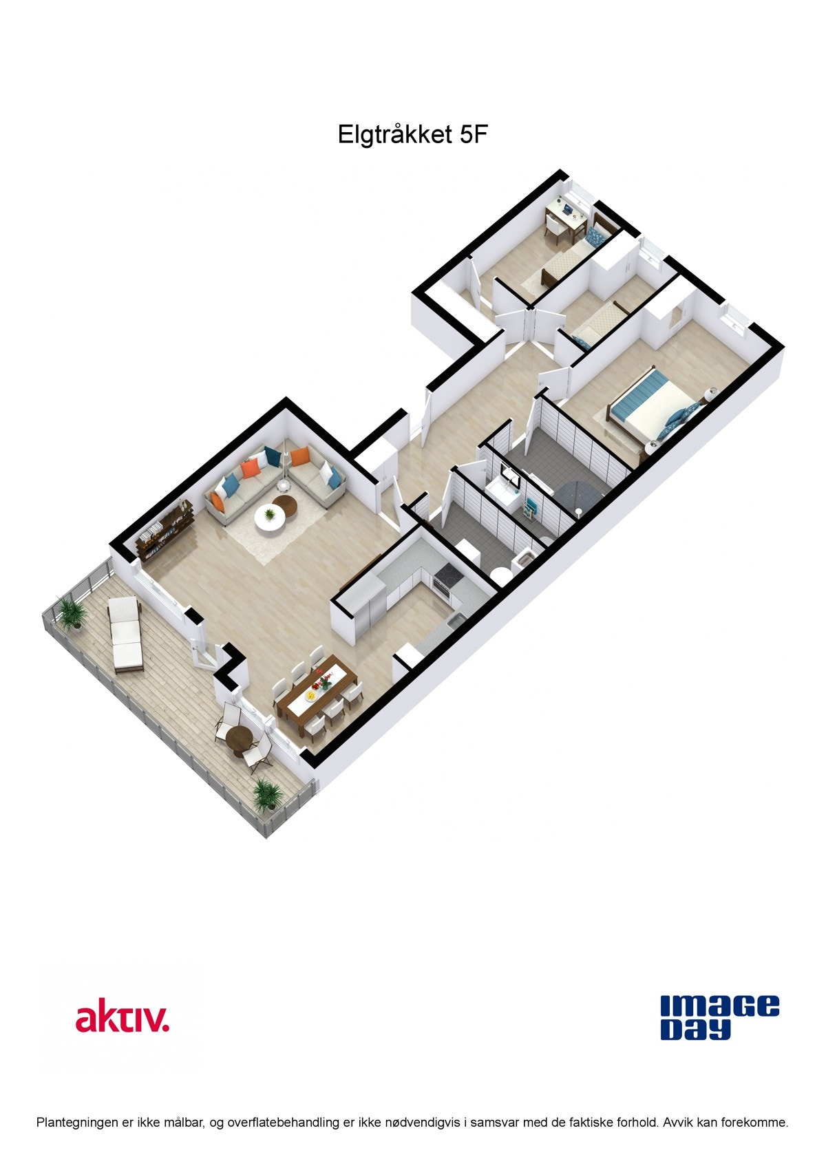 3D plantegning. Galleribilde