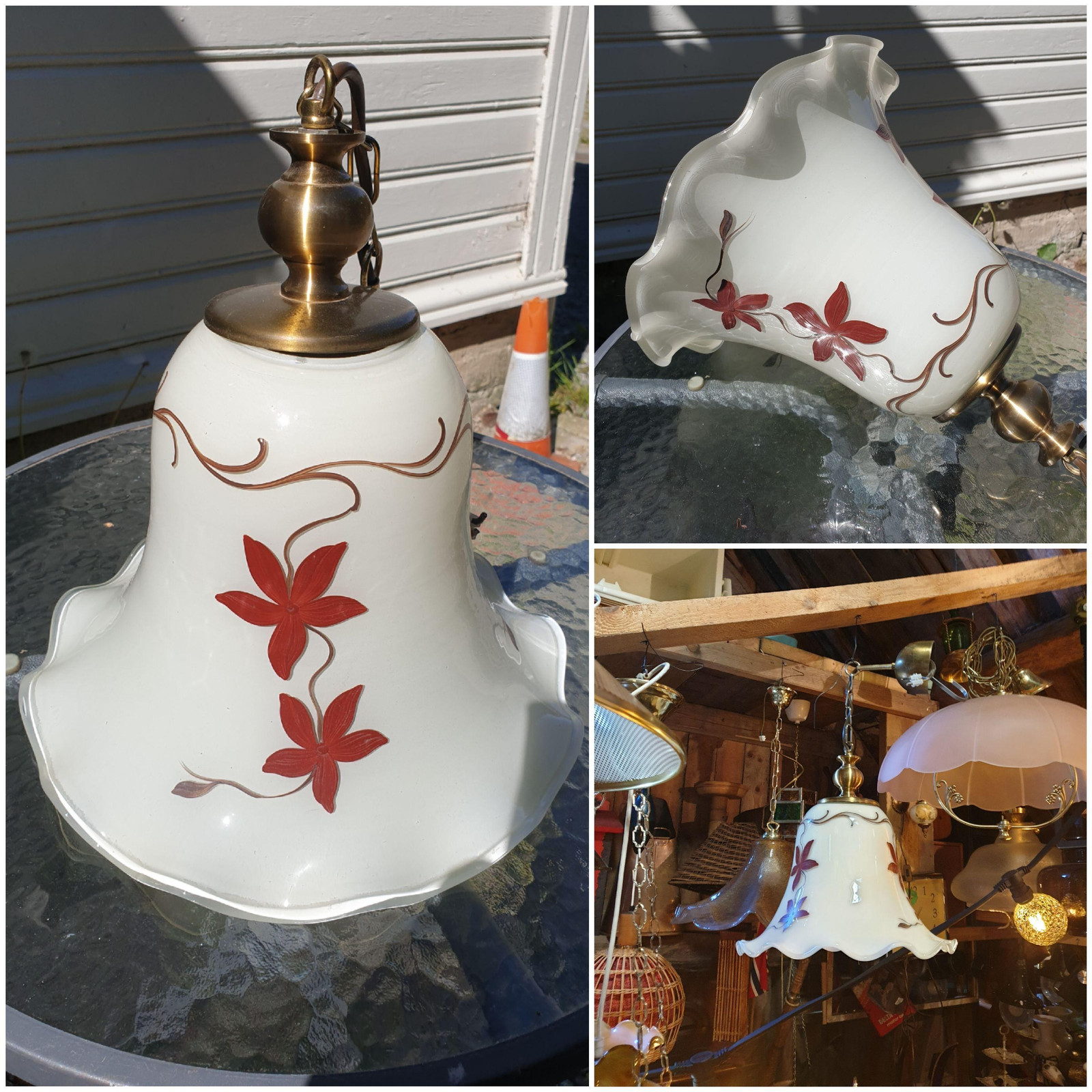 VINTAGE RETRO GAMMEL FANTASTISK VAKKER TAKLAMPE | FINN.no Fantastisk vintage retro lampe | FINN.no