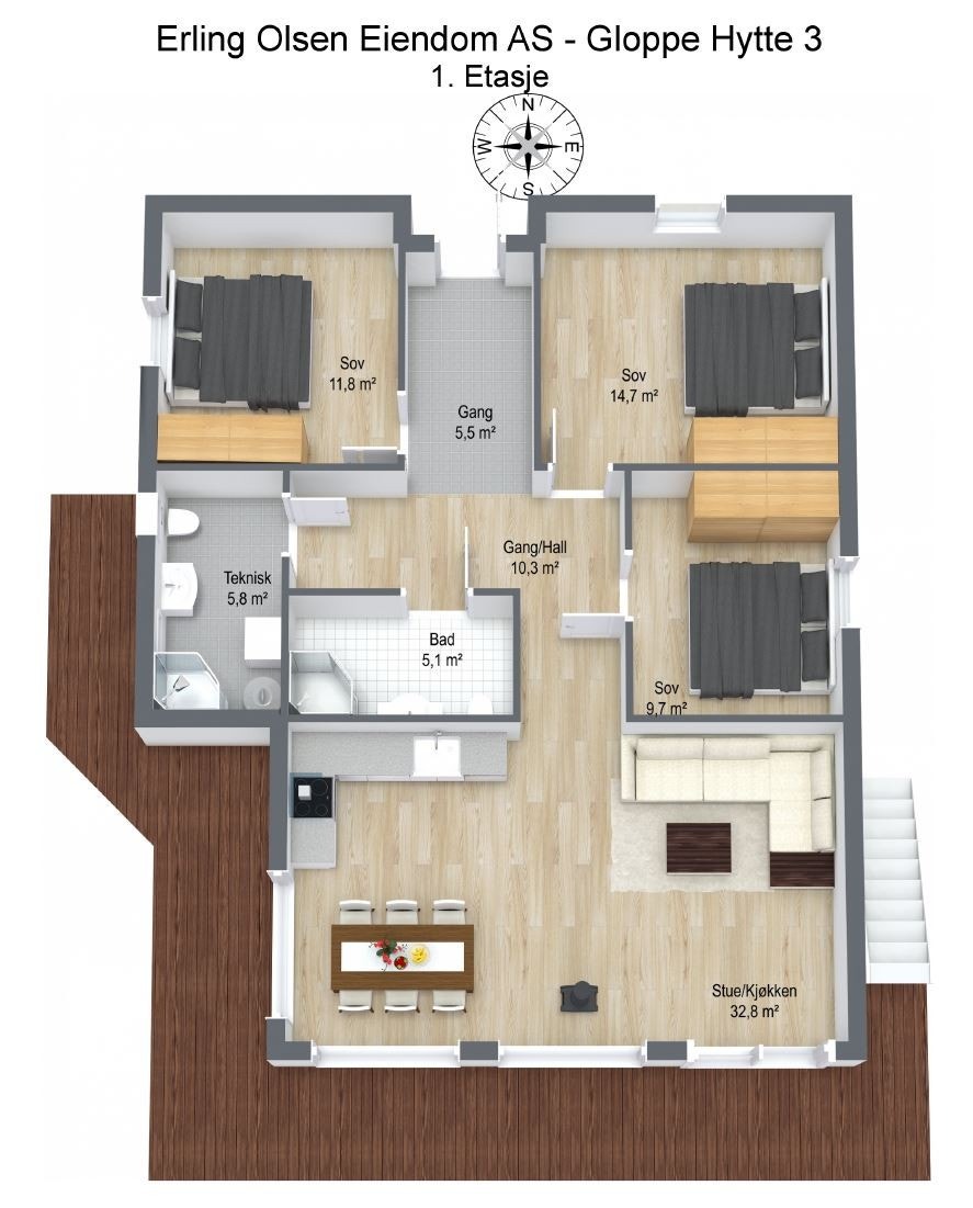 Romfordeling Galleribilde