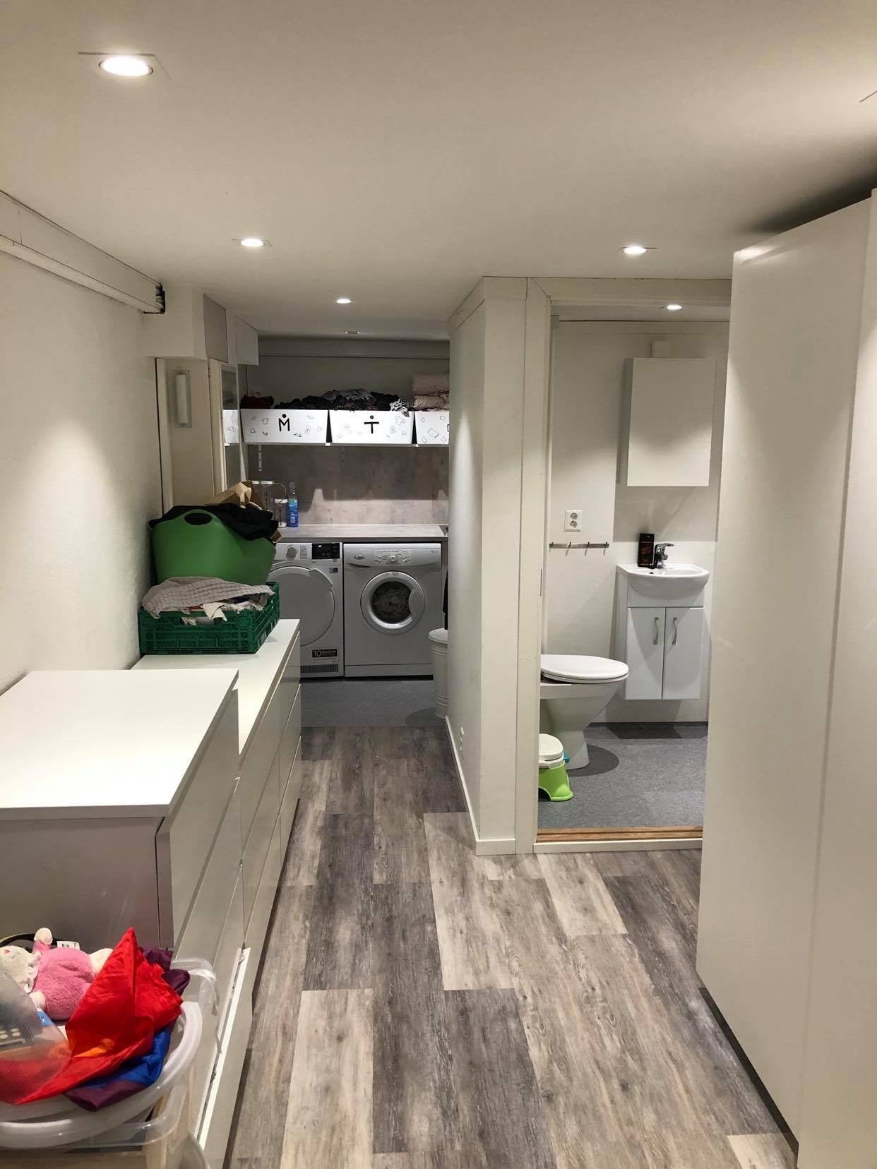 Vaskerom og baderom i kjeller Galleribilde