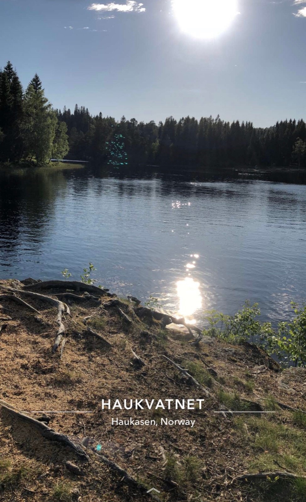 Haukvannet - badeplass 7 min unna huset Galleribilde