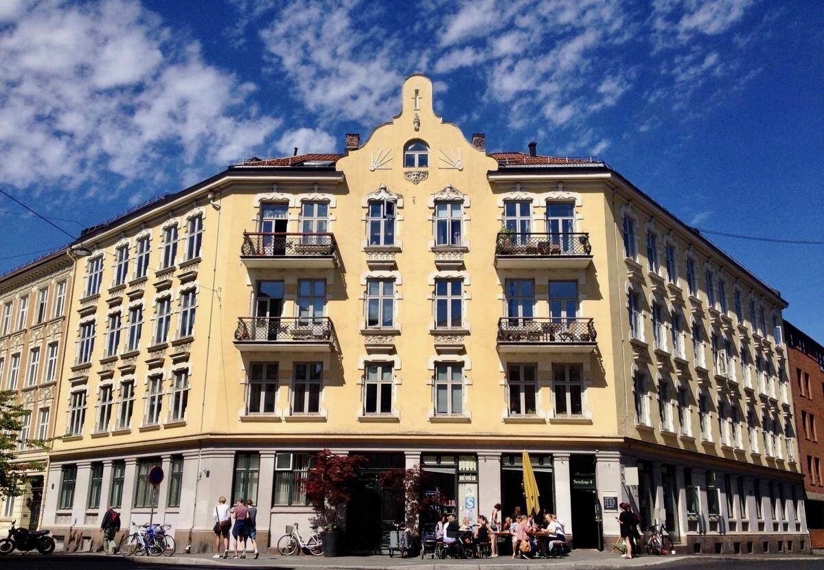 Front of the block, Baboo collective is on the first floor Galleribilde