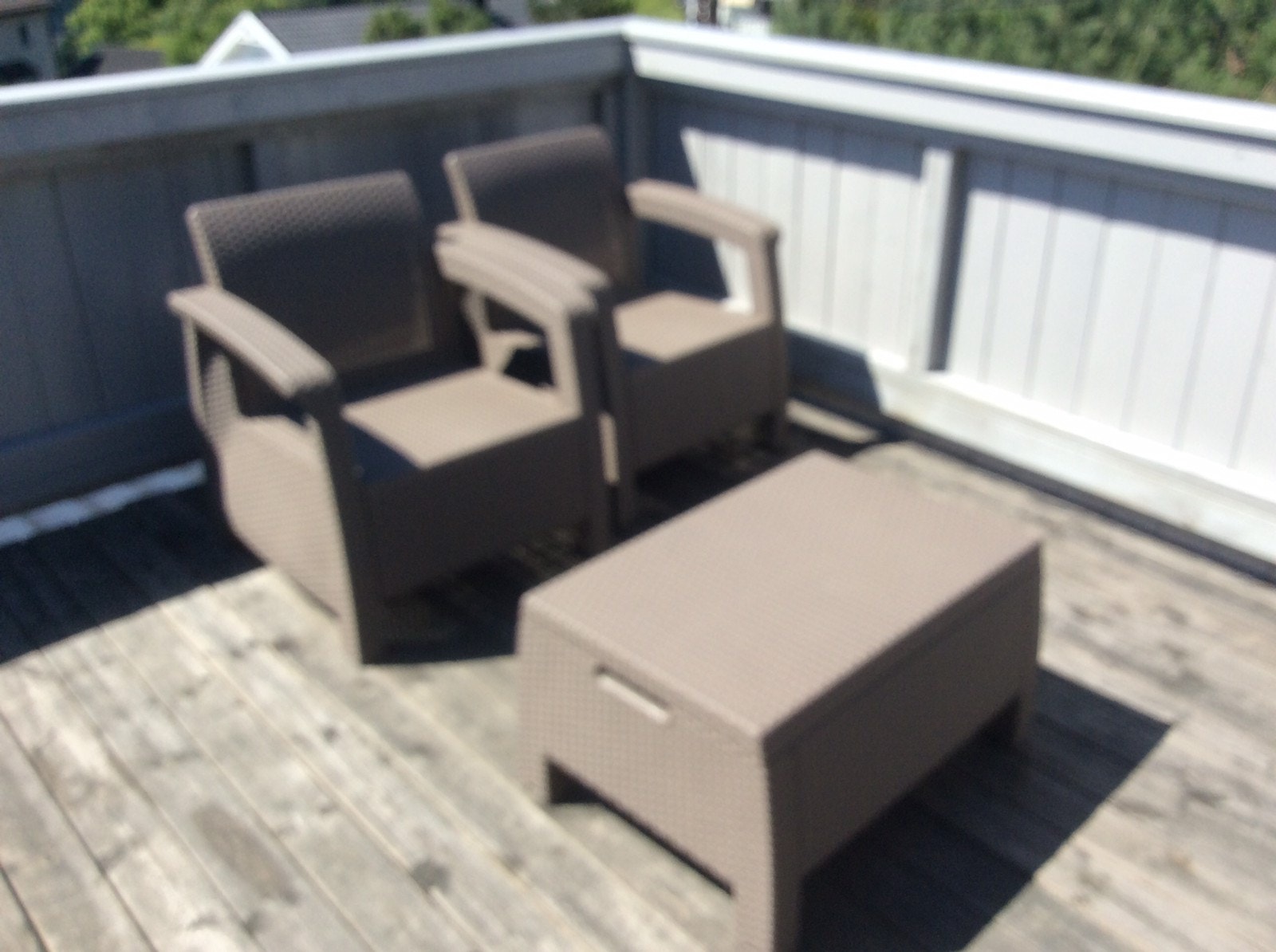 Møbler på terrasse mot vest Galleribilde
