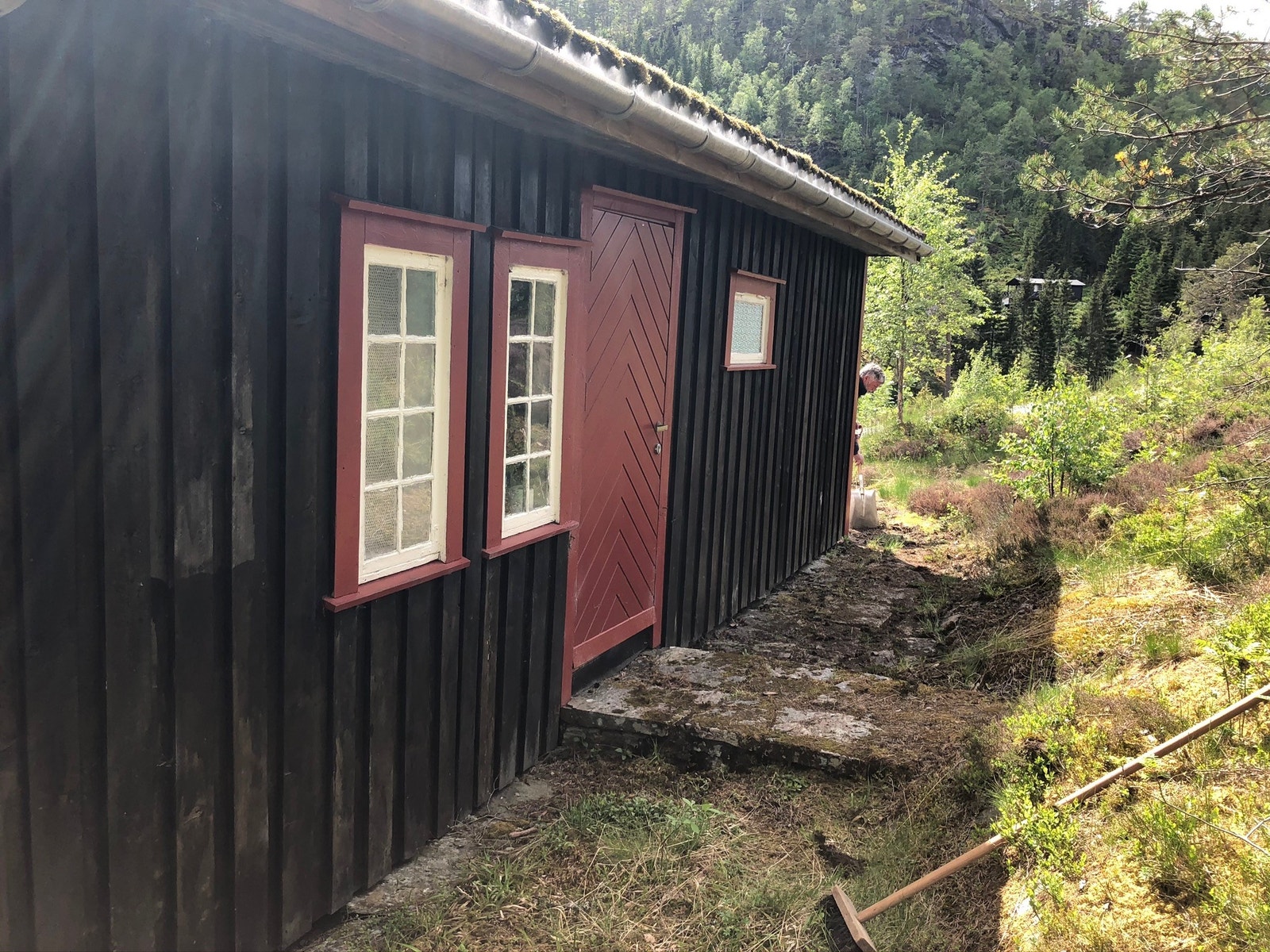 Baksiden med inngangsdør Galleribilde