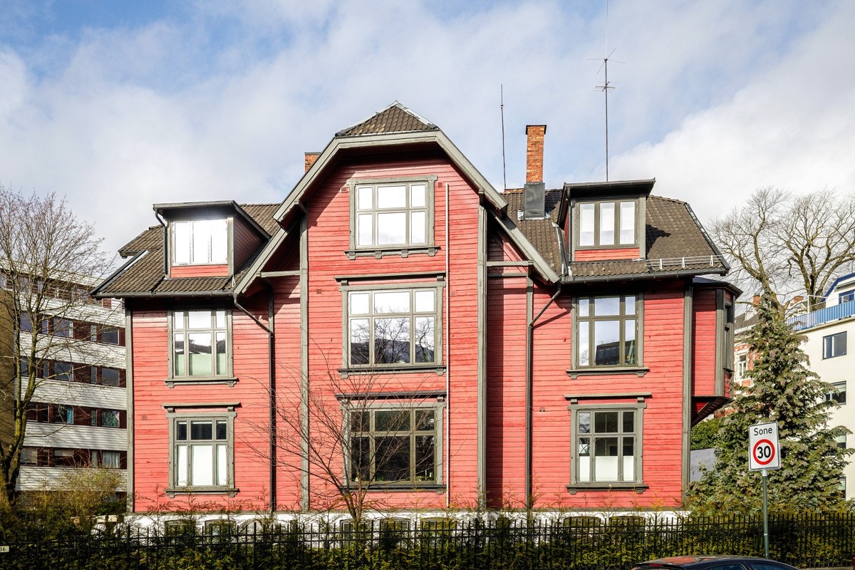 Leilighetens fantastiske fasade. Galleribilde