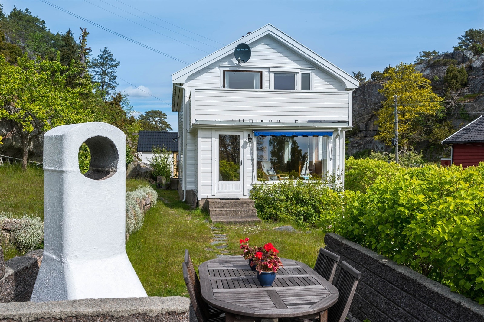 I hagen er det flere koselige uteplasser Galleribilde