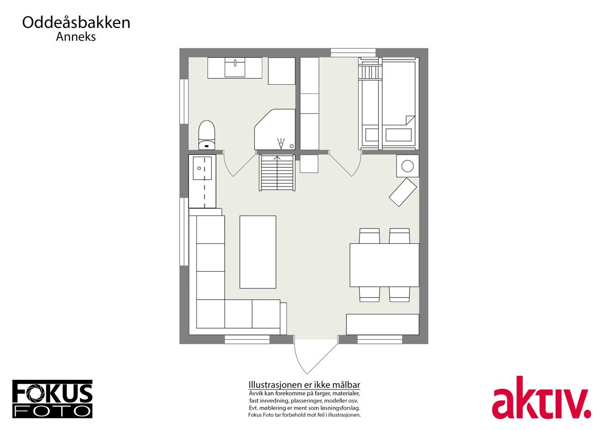 Plantegning gjestehytte Galleribilde