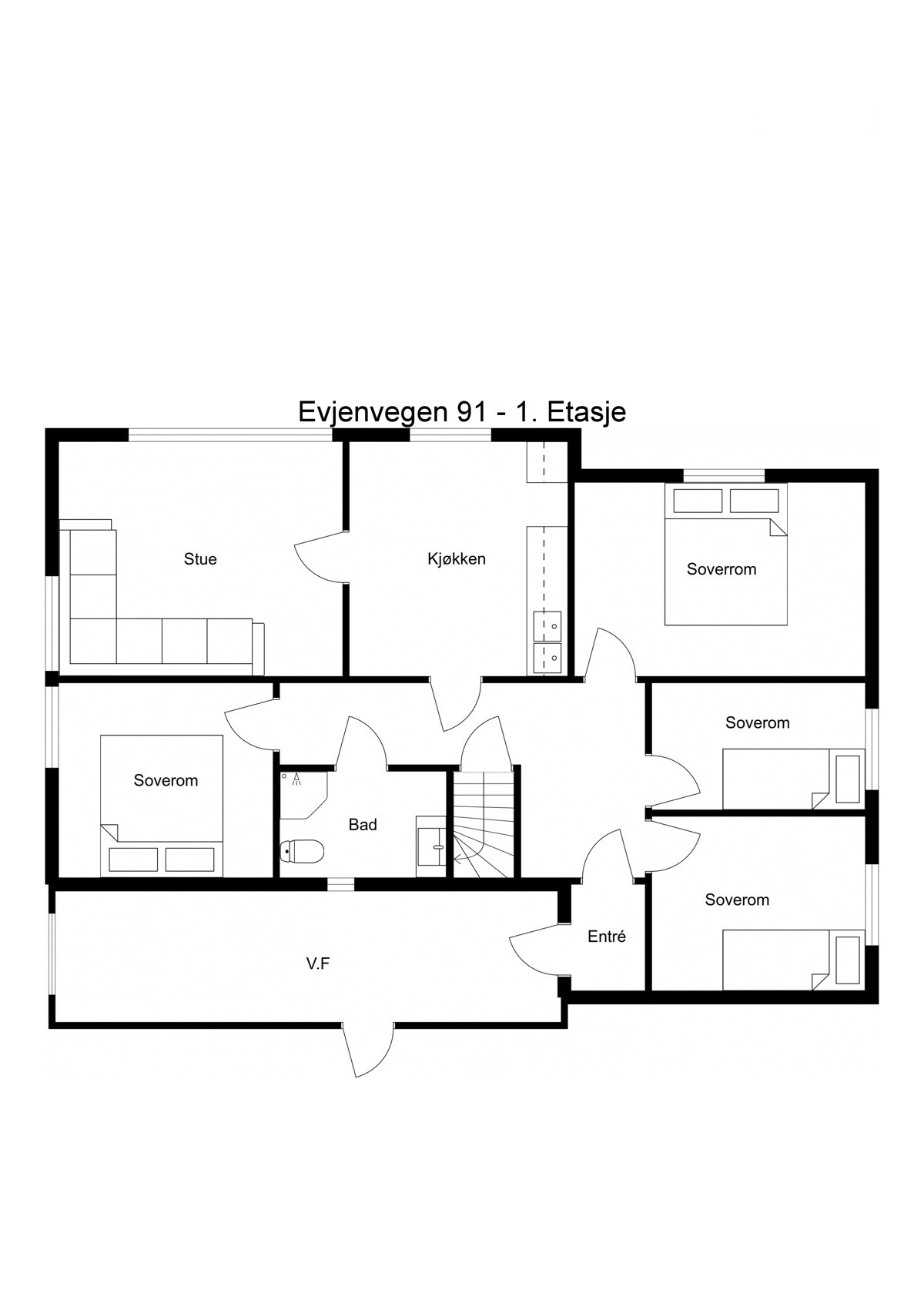 Planskisse 1. etasje