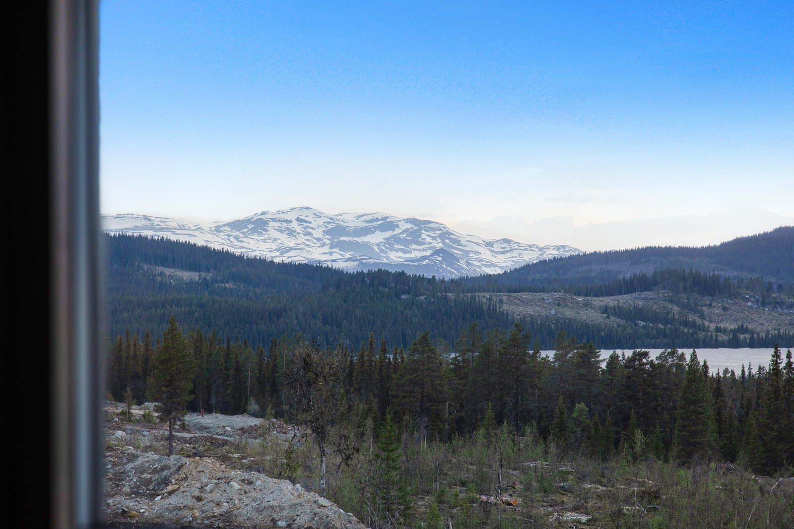 Utsikt fra hytta. Galleribilde