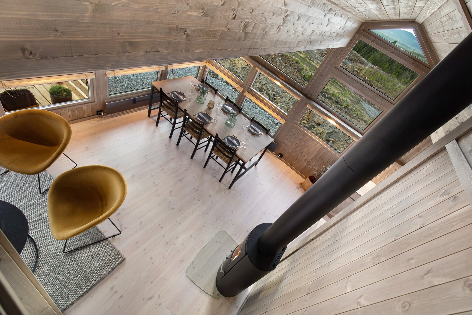 Oversiktsbilde, tatt fra hemsen. Galleribilde