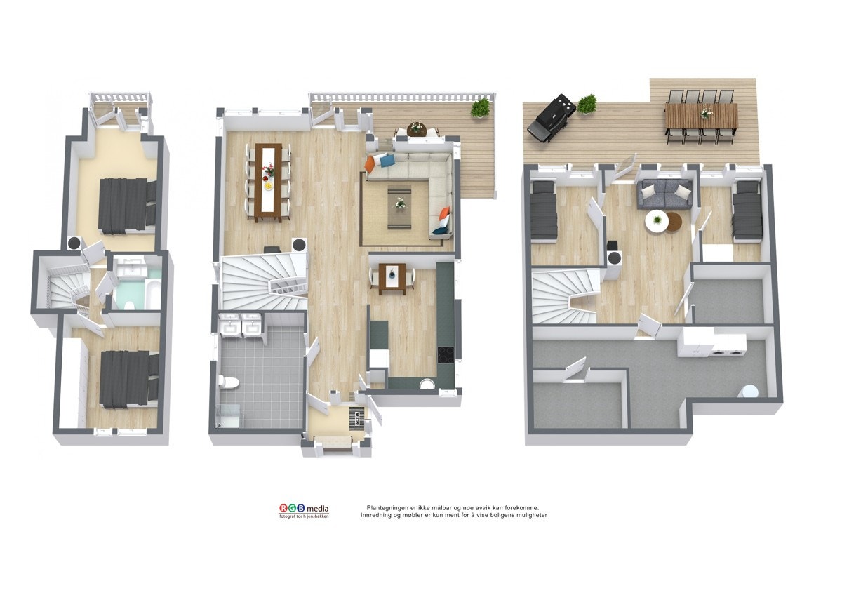 3D Plantegning. Galleribilde