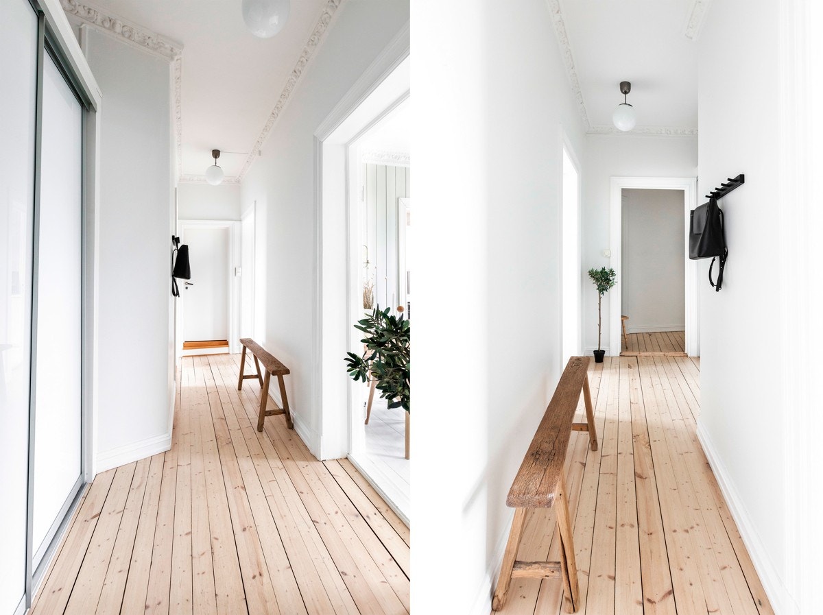 Entréen er romslig med god plass til oppheng av klær og plassering av sko. Galleribilde