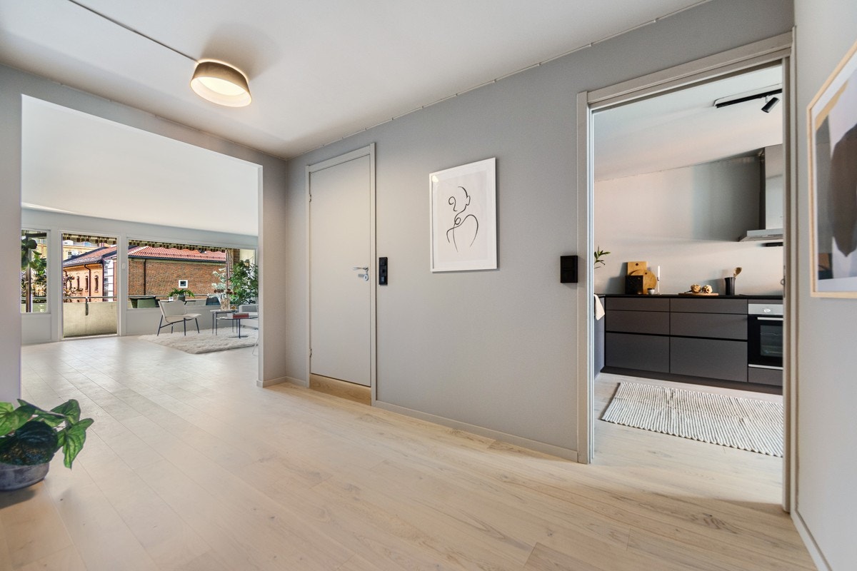 Leiligheten er vesentlig pusset opp i 2020. Galleribilde