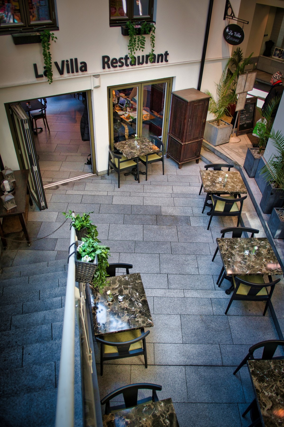 Resturanten La Villa byr på gode smaker. Galleribilde